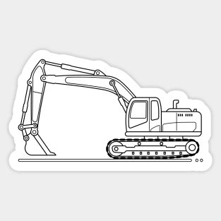 Excavator B Sticker